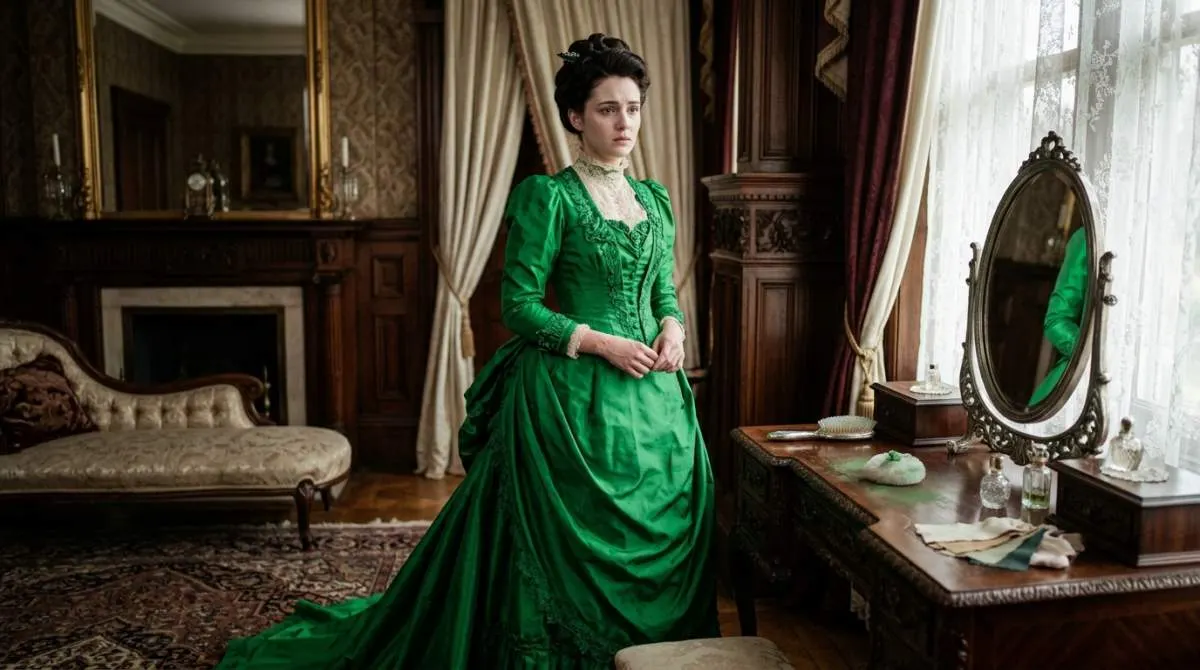 Arsenic Green Victorian Dress Toxic Fashion