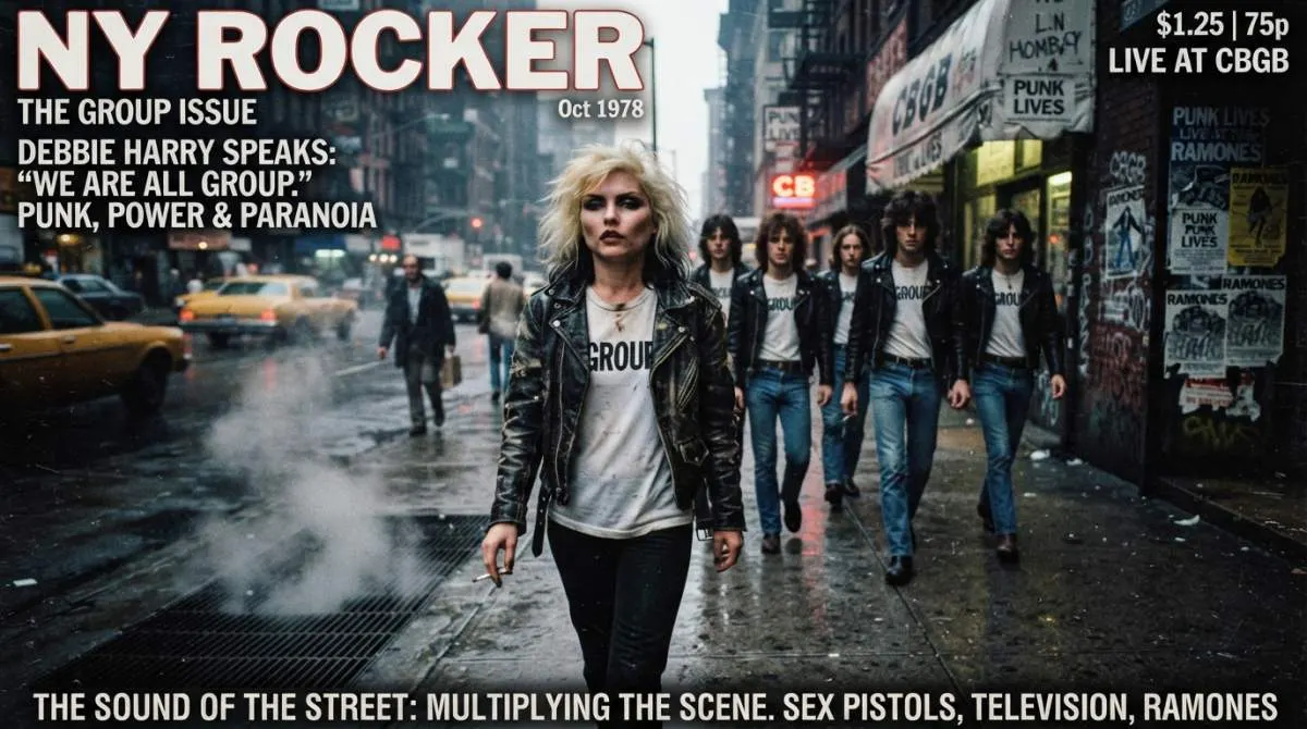 Blondie-inspired musicians turning the Group T-shirt into late-1970s New York iconography
