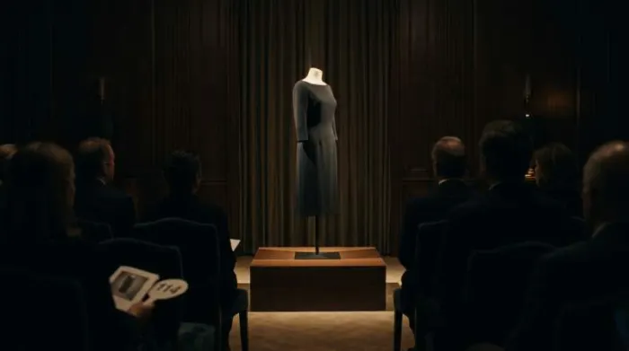 Givenchy black dress displayed at auction showing iconic Audrey Hepburn garment valued as historic fashion piece Givenchy black dress displayed at auction showing iconic Audrey Hepburn garment valued as historic fashion piece