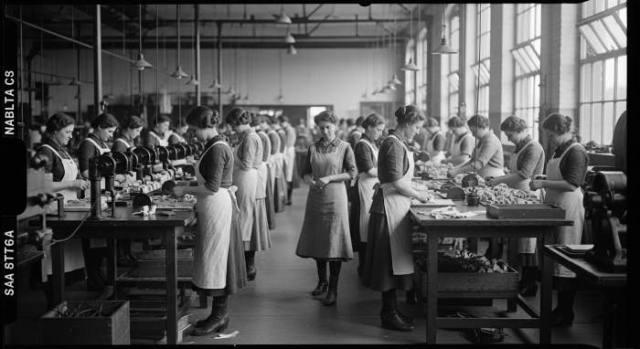 1910s Women Wartime Factory Work