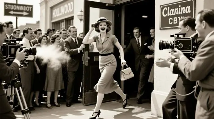 Clara Bow embodying the modern flapper style with bold makeup and 1920s Hollywood glamour