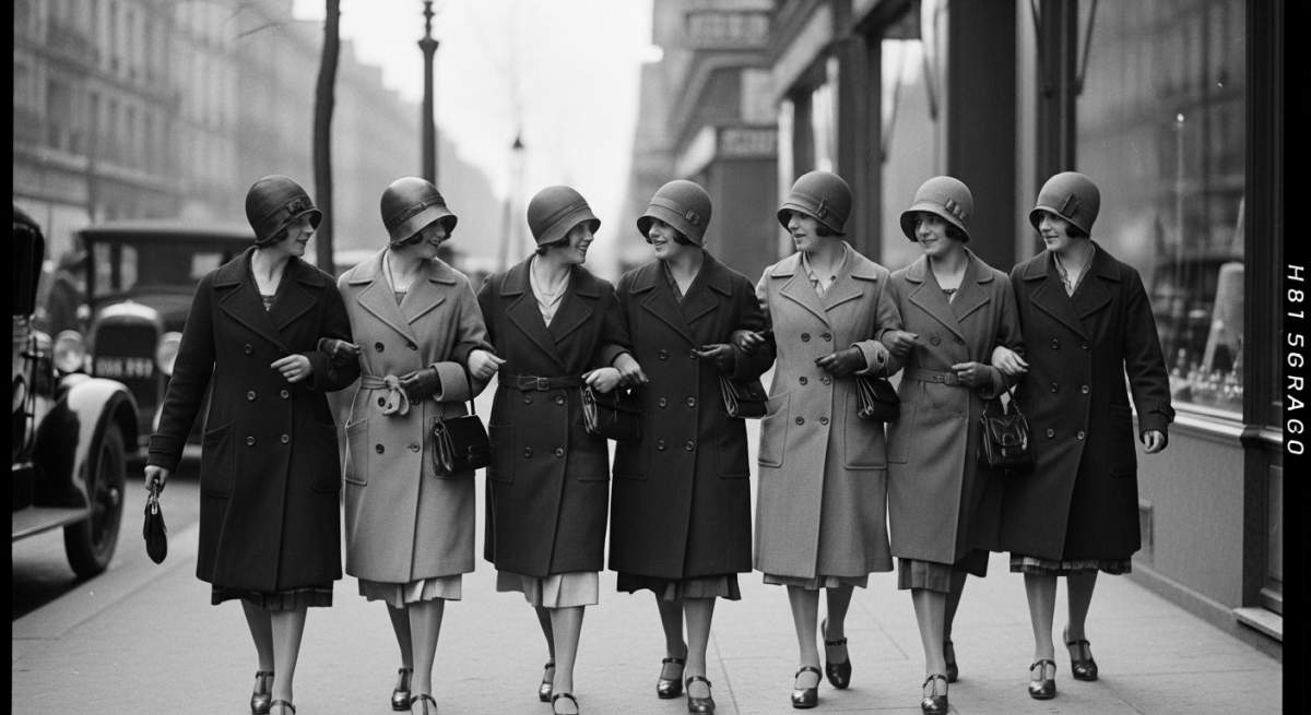 1920s Cloche Hat Modern Woman Fashion