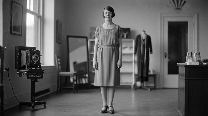 1920s flapper dropped waist silhouette fashion