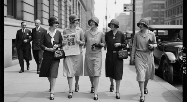 1920s Flappers Post Suffrage Independence Street