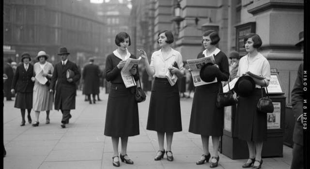 1920s Womens Suffrage Modern Independence Scene