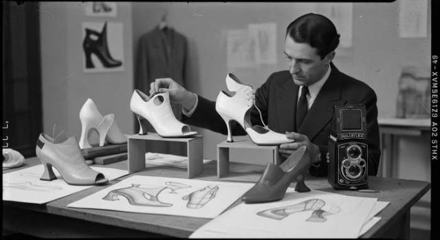 1930s Avant Garde Shoe Design Invisible Heels Innovation
