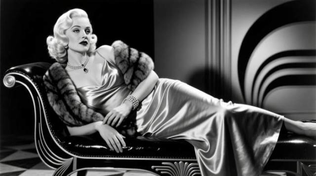 1930s Jean Harlow Platinum Sultry Glamour