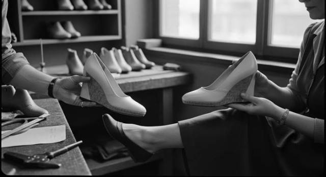 1940s Cork Wedge Heel Innovation Atelier