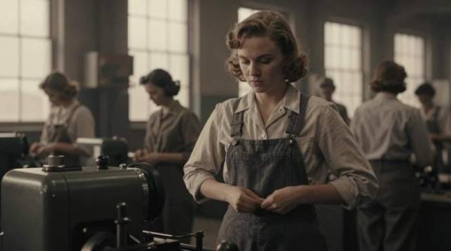 1940s Factory Modesty Midriff Tension