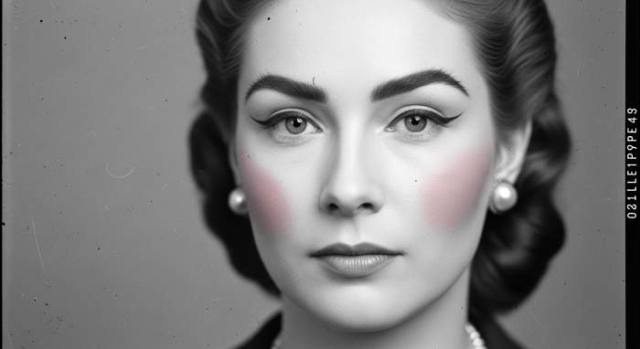 1940s porcelain skin sculpted brows beauty