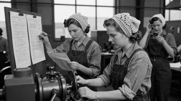 Snood: Factory Safety Net to Romantic 40s Hair Accessory