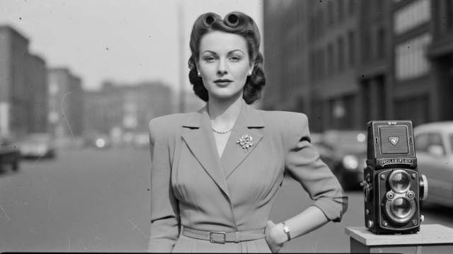 1940s wartime beauty structure morale style