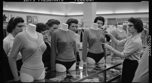 1950s Bullet Bra Cultural Impact Retail