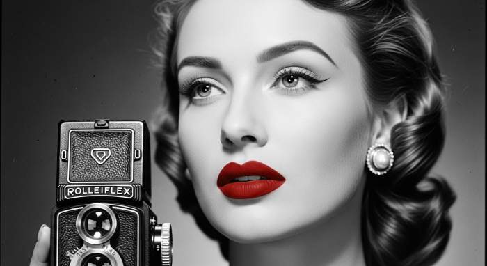 1950s matte lips polished hollywood glamour