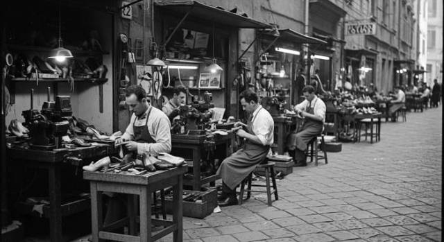 1950s Vigevano Italy Shoemaking Innovation District