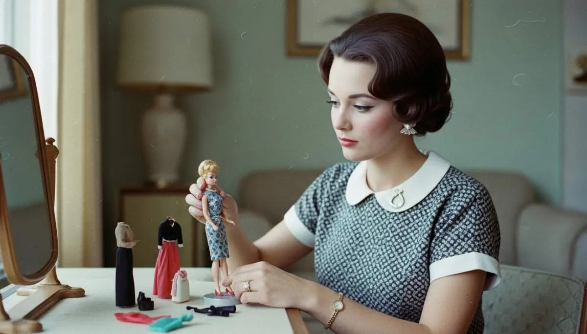 1960s Barbie doll representing changing ideals of femininity and modern culture