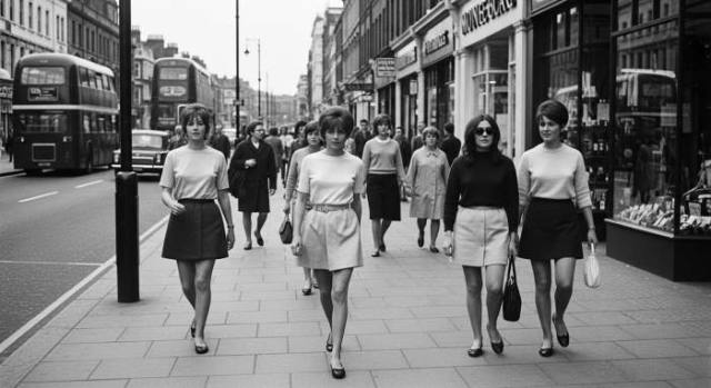 1960s London Mini Skirt Youthful <a href=