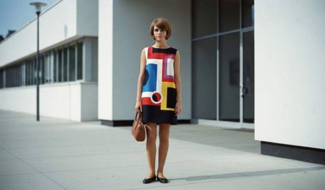 1960s shift dress mod space age fashion