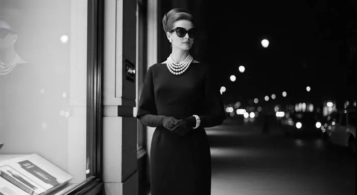 Audrey Hepburn's sleek little black dress from Breakfast at Tiffany's, the most iconic minimalist garment in film history