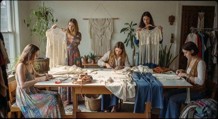 Sustainable 70s Bohemian Upcycling: Zero-Waste Vintage Tips