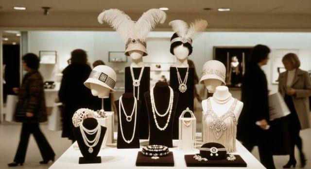 1970s Gatsby Fashion Department Store Glamour