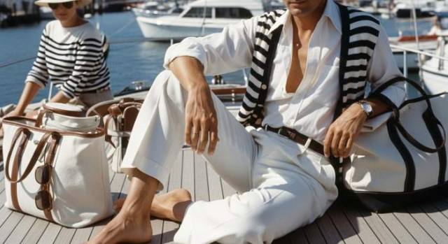 1970s Nautical Jet Set Resort Style Uniform