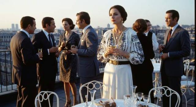1970s Rich Hippie Ysl Rooftop Glam