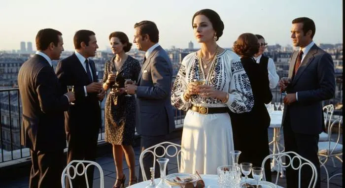 1970s Rich Hippie Ysl Rooftop Glam