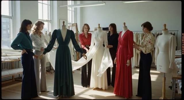 1970s Sustainable Fashion Atelier Scene