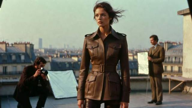 1970s Ysl Saharienne Rooftop Editorial