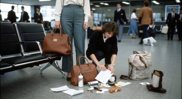 1980s Bohemian Chic Bag Chaos Airport