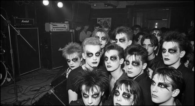 1980s Goth Subculture Eyeliner Postpunk