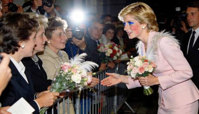 1980s Princess Diana Blue Eyeliner Trend