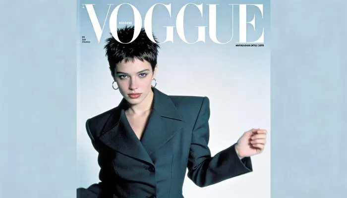 1990s modern pixie cut fashion evolution on a woman