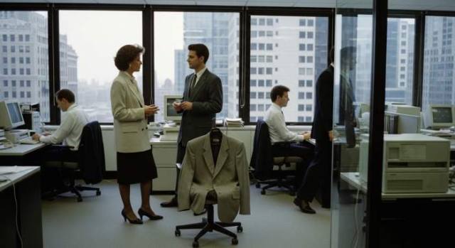 1990s Womens Power Suit Legacy Office