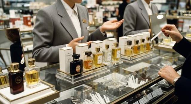 980s Perfume Counter Pre Poison Elegance