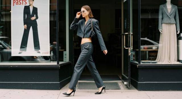 Early 2000s Cropped Blazer Modern Power Style