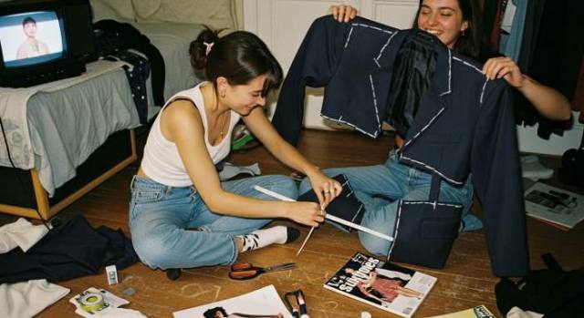 Early 2000s Diy Cropped Blazer Individual Style