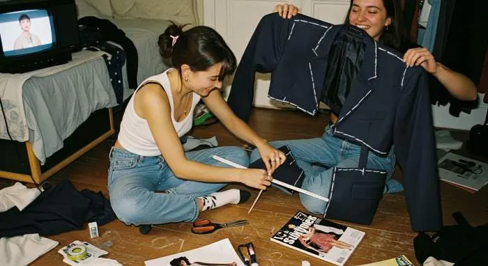 Early 2000s Diy Cropped Blazer Individual Style