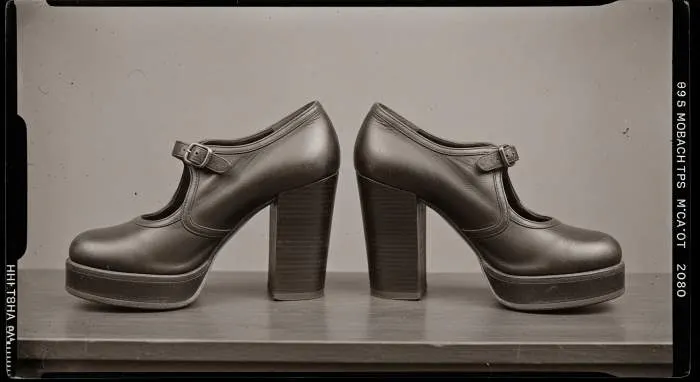 Vintage stiletto heel shoes with pointed toe and thin metal spike