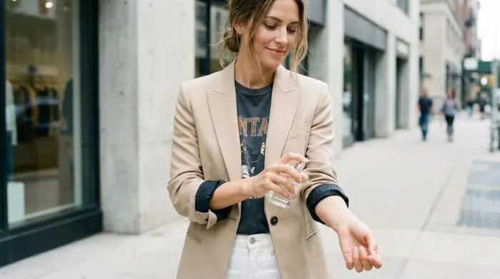 Modern perfume bottle with minimalist design for effortless style