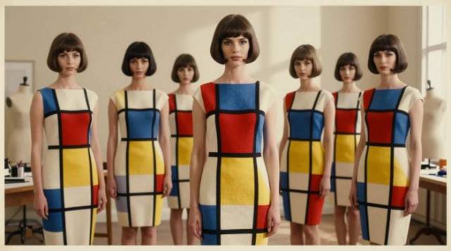 Mondrian Dress 1965 Couture Collection