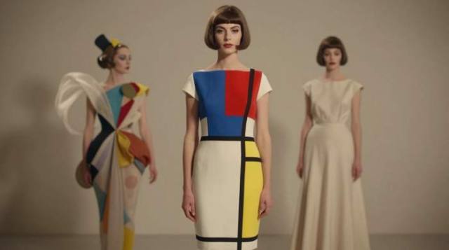 Mondrian Dress Fashion Revolution Contrast