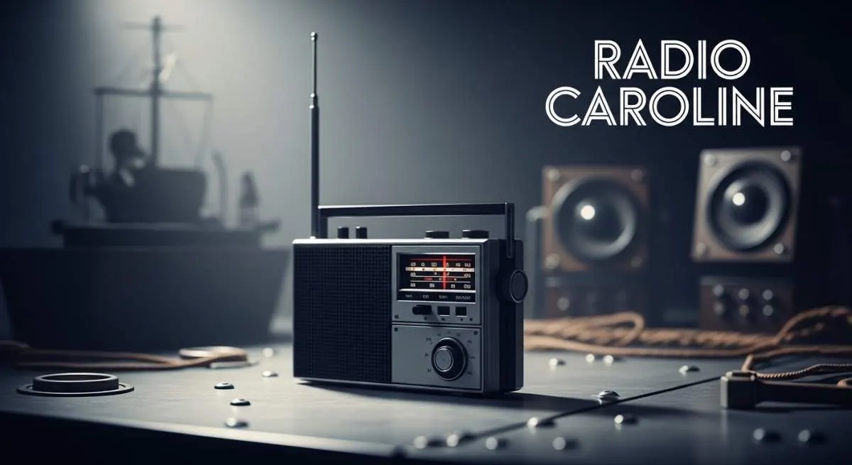1960s mod teenagers listening to pirate radio broadcasts inspired by Radio Caroline rebellion