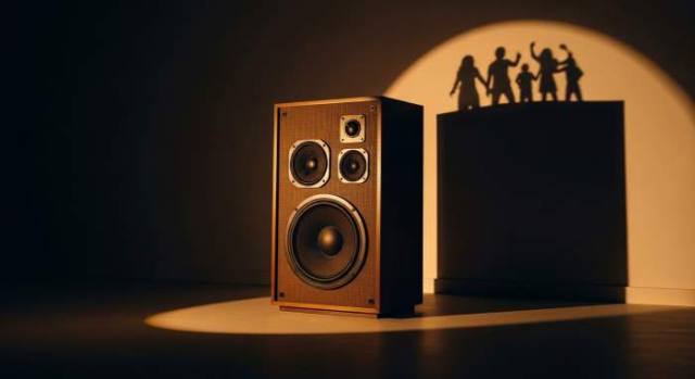 Retro Speaker Iconic Shadow Culture