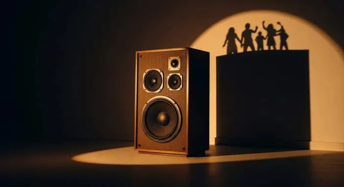 Retro Speaker Iconic Shadow Culture