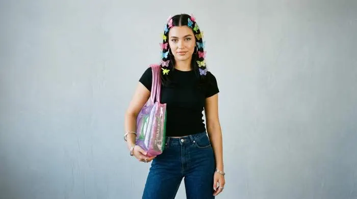 Y2K butterfly clips and inflatable bags as iconic early 2000s accessories